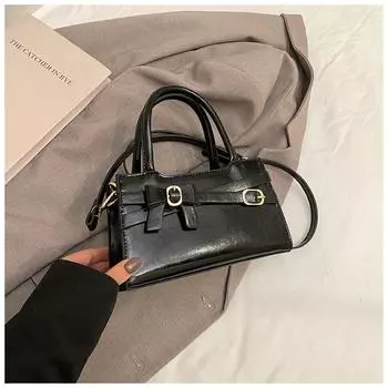 Portable trend casual small square bag new fashion high-end shoulder bag niche messenger bag