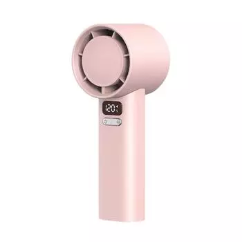 Portable USB Rechargeable Handheld Fan 4500mAh 120 Category Pocket Fan for Travel Camping and Office розовый