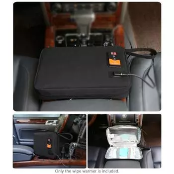 Portable USB Wet Wipe Warmer Large Capacity Baby Wipes Heater with Adjustable Temperature Display Screen