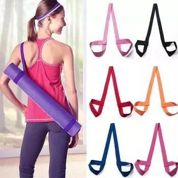 Portable Yoga Mat Strap Belts Adjustable Storage Ties Sports Sling Shoulder Carry Strap Belt Exercise Stretch Fitness Equiment оранжевый