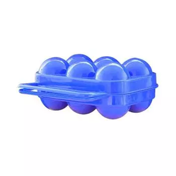 Portale 6 Grids Открытый пикник Складной ящик для хранения яиц Держатель контейнера синий