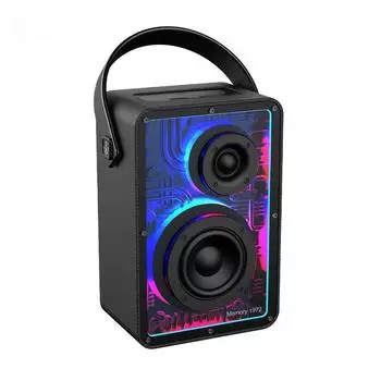 Портативная акустическая система Memory 1972 с RGB-подсветкой и крутым звуком Bluetooth