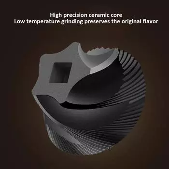 Портативная электрическая кофемолка USB, маленькая автоматическая кофемолка для кофейных зерен, профессиональная керамическая мельница для кофейных зерен чёрный