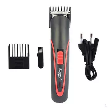 Портативная электрическая машинка для стрижки волос, триммер, ЕС, красный синий