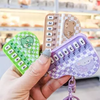 Портативная электронная клавиатура брелок животное пальмовое пианино легкий вес пианино брелок для детей green-dinosaur