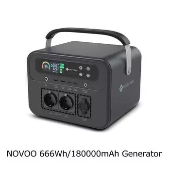 Портативная электростанция NOVOO NEP700S 666 Втч/180 000 мАч