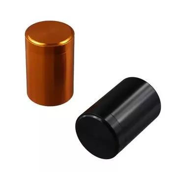 Портативная алюминиевая банка для чая, однотонная, мини, титановый, цинковый сплав, бак для хранения чайных листьев золотой