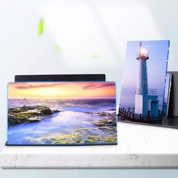 Портативная антирадиационная лупа для экрана телефона с визуальными технологиями, снижающая усталость, держатель для настольного телефона 3D чёрный