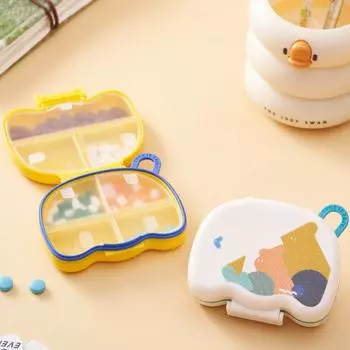 Портативная аптечка с высокой эстетической ценностью для семи дней путешествий, упакованная в многослойную сетку, герметичная коробка для хранения ювелирных изделий белый