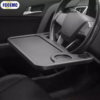 Портативная автомобильная подставка для ноутбука, компьютера, настольная подставка для работы, автомобильный руль, обеденный стол, кронштейн, подставка для напитков, поднос для кофе, доска чёрный