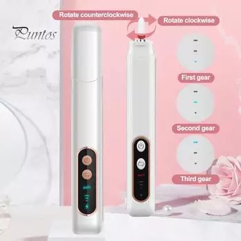 Портативная беспроводная электрическая дрель для ногтей с 6 сверлами, перезаряжаемая от USB, 3 скорости, регулируемая шлифовальная машина для ногтей, инструменты для удаления омертвевшей кожи, акриловый гель для ногтей белый