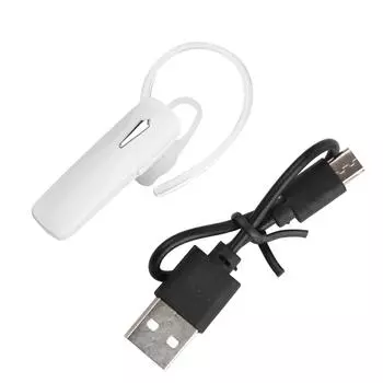 Портативная бизнес-гарнитура TWS Bluetooth True Wireless Ear Hook in Ear Headset с наушниками белого цвета белый