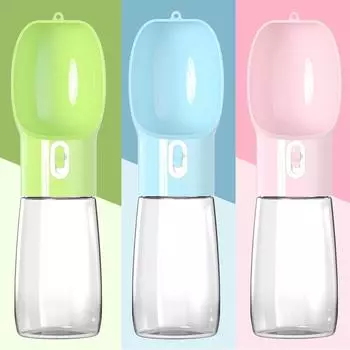 Портативная бутылка для воды для собак мелких, средних и больших пород, кошек, для походов на открытом воздухе, прочная, герметичная, для щенков, принадлежности для мопсов