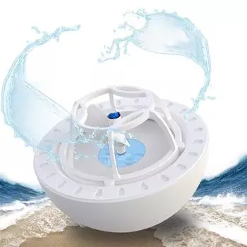 Портативная бытовая машина для чистки фруктов и овощей, электрическая мини-посудомоечная машина, турбоэлектрический очиститель с волнами, зарядка через USB рубиново-красный