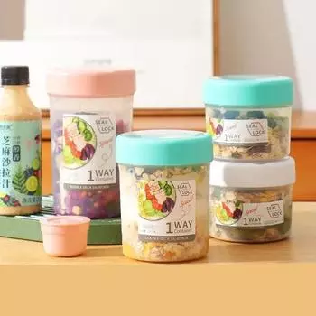 Портативная чашка для завтрака, овсянки, хлопьев, орехов, йогурта, салата, стакан со складной ложкой, многоцелевой герметичный стакан для сока 360ML белый