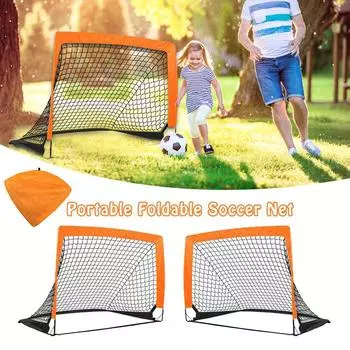 Портативная детская футбольная сетка Складная футбольная сетка для тренировок на открытом воздухе Спортивная футбольная сетка для детей