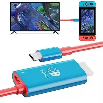 Портативная док-станция Switch USB Type C - HDMI-кабель-переходник для режима док-станции TV, совместимая с Nintendo Switch, Steam Deck чёрный