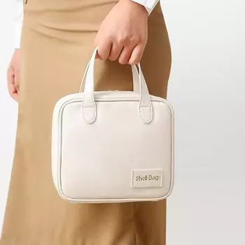 Портативная дорожная косметичка большой емкости, косметичка, органайзер для женщин, водонепроницаемая косметичка из искусственной кожи красный