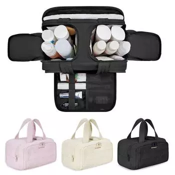 Портативная дорожная косметичка Легкий дорожный футляр для хранения вещей Деловые поездки белый