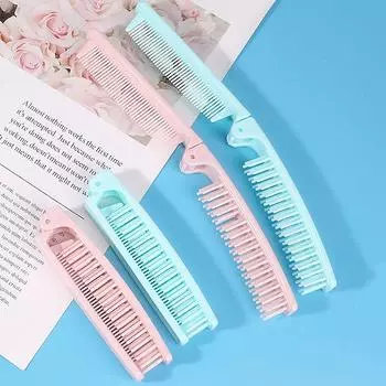 Портативная дорожная расческа для распутывания волос, складная массажная расческа двойного назначения, антистатические расчески для волос, инструменты для укладки волос