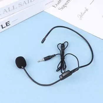 Портативная гарнитура с винтовой резьбой, проводной микрофон с разъемом 3,5 мм, речевая гарнитура, микрофон для обучения, встречи, микрофон для ушей пчелы