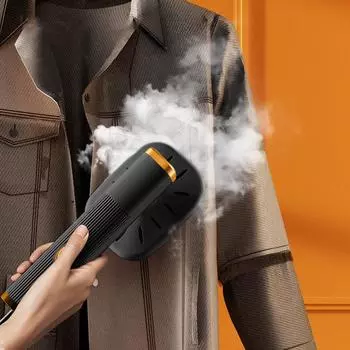 Портативная гладильная машина, ручной утюг, вращающийся вращающийся паровой утюг, складная дорожная одежда для тканевой одежды, подарок для дома и путешествий One Size чёрный