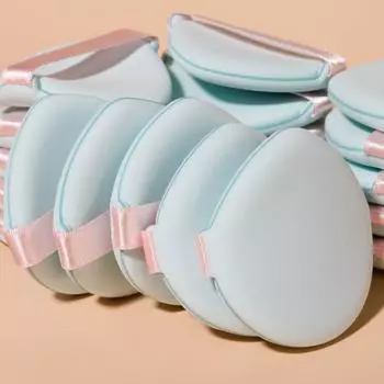 Портативная губка для влажного и сухого макияжа, губка для макияжа 20 шт. подходит для всех типов кожи, необходима для ежедневного использования и путешествий