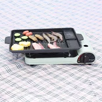 Портативная и удобная сковорода-гриль для барбекю с антипригарным покрытием