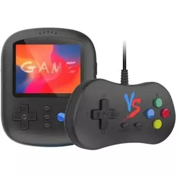 Портативная игровая консоль K21 Retro FC, экран 3,67 дюйма, встроенная батарея 620 Game 1200 мАч, перезаряжаемая, поддержка подключения к ТВ 11.5*9.2*1.7cm,Single чёрный