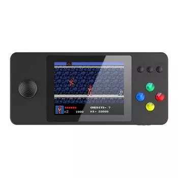 Портативная игровая консоль K9 3D Rocker Retro, 500 классических игр FC, экран 2,4/2,8 дюйма, портативная батарея 800 мАч, поддержка ТВ и двух игроков 14*6.5*2cm,2.4inch-single чёрный