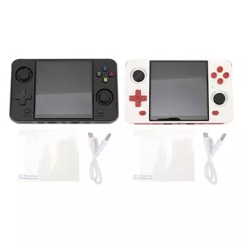 Портативная игровая консоль с 4-дюймовым цветным экраном IPS, игровая консоль в стиле ретро с открытым исходным кодом, поддержка кнопок RL Black