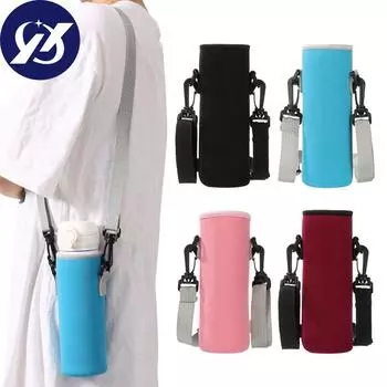 Портативная изоляционная сумка с ремешком, рукавом для чашки, чехол для бутылки с водой, крышка для бутылки с водой, вакуумный рукав для чашки 420ml вино красного
