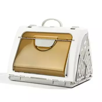 Портативная клетка для кошек, переносная надувная камера для домашних животных, складное гнездо для кошек, переносная дышащая сумка для животных в машину 36.5x 42x 35.5cm серый