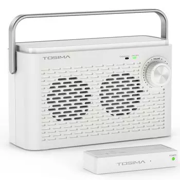 Портативная колонка для телевизора Tosima, беспроводная колонка для телевизора для пожилых людей с потерей слуха, перезаряжаемая колонка для телевизора, беспроводные наушники с громким звуком