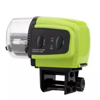 Портативная кормушка для рыб, пластиковая еда, аксессуары для аквариума, 1 шт., домашний аквариум зелёный