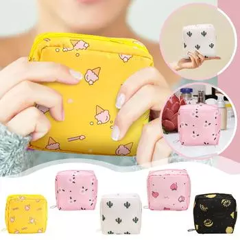 Портативная коробка для хранения гигиенических салфеток Ankas, большая емкость, кошелек для монет, коробка для хранения ювелирных изделий, водонепроницаемая коробка для упаковки хлопковых гигиенических салфеток One Size