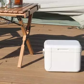 Портативная коробка-холодильник Yousheng 6 л с прочной ручкой, легкий герметичный контейнер большой емкости для барбекю на открытом воздухе, для кемпинга, пляжа, пикника, изолированный жесткий ящик для льда белый