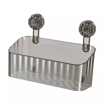 Портативная корзина для душа со сливными отверстиями, настенное крепление для кухни серый