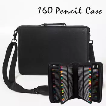 Портативная косая сумка с 160 отверстиями, складная многофункциональная сумка для ручек через плечо, большая вместительная модная сумка-карандаш