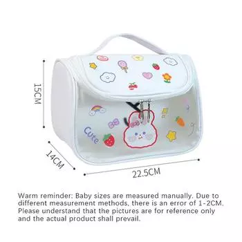 Портативная косметичка, женская дорожная органайзер для хранения туалетных принадлежностей, женский водонепроницаемый набор для мытья из ПВХ, прозрачный чехол для макияжа на молнии розовый