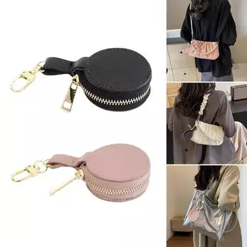 Портативная кожаная коробка для хранения ювелирных изделий Компактный чехол Эффективный футляр для хранения ювелирных изделий Сумка для упаковки ювелирных изделий Держатель для дисплея чёрный