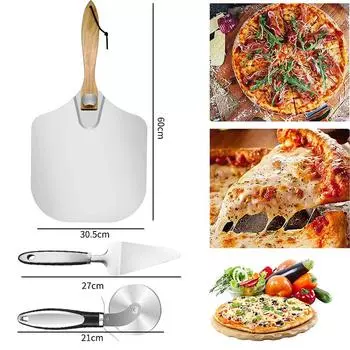 Портативная лопатка для пирогов и пиццы, аксессуары для выпечки со складной ручкой, резак для хлеба, измельчитель, лопатка для торта, кондитерские инструменты