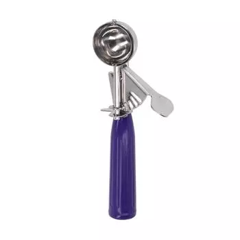 Портативная ложка для мороженого с пластиковой ручкой Ложка для мороженого для дома, кухни, ресторанаЗеленый L фиолетовый