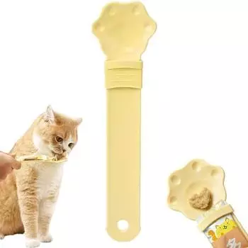 Портативная ложка для выдавливания полосок для кошек из АБС-пластика, товары для домашних животных, новая кормушка для кошек и собак