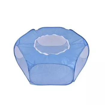 Портативная маленькая клетка для домашних животных, прозрачная клетка для ежа, палатка, манеж для домашних животных, открытый складной дворовый забор для собаки, хомяка, кролика, морской свинки Fence