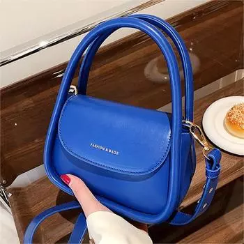 Портативная маленькая сумка в иностранном стиле, женская сумка-мессенджер в стиле ретро с простой текстурой, модная сумка через плечо жёлтый