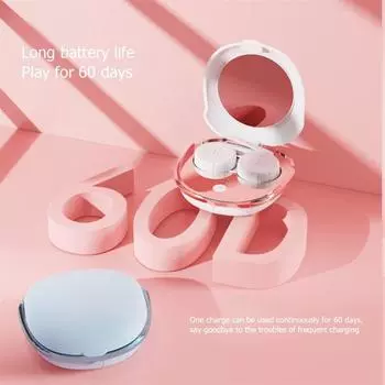 Портативная машина для чистки контактных линз, автоматический ультразвуковой очиститель, чехол для чистки, цветной очиститель для линз, зарядка через USB, чехол для мойки синий