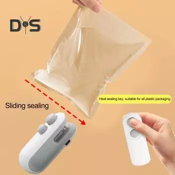 Портативная машина для запечатывания закусок, аккумуляторная, сохраняющая свежесть, хорошая герметизация, простая в эксплуатации, герметик для пищевых продуктов белый