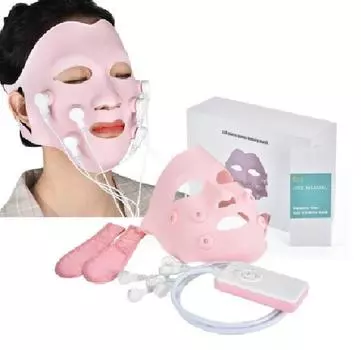 Портативная маска-массажер для лица, светодиодная светотерапия, вибрационный аппарат для удаления морщин, устройства для подтяжки кожи, прибор для красоты лица, инструмент