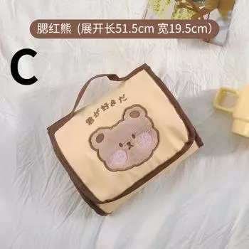 Портативная Милая Девушка Складной Медведь Портативный Портативный Портативный Косметичка Сумка для Хранения Большая Вместимость Дорожная Косметичка Сумка для Хранения C